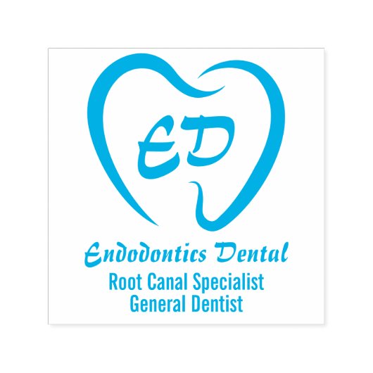 歯科ロゴ セルフインキングスタンプ (デザイン)