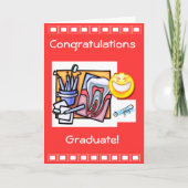 歯科企業の卒業 カード (正面)