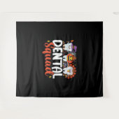 歯科分隊の歯医者サンクスギビングハロウィーン タペストリー (正面(横))