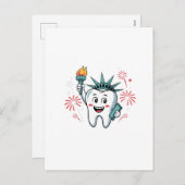 歯科分隊の7月の歯医者アメリカおもしろい人 シーズンポストカード (正面/裏面)