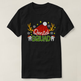 歯科分隊サンタトゥース歯科助手クリスマス Tシャツ