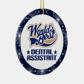 歯科助手のギフトのオーナメント セラミックオーナメント (右)