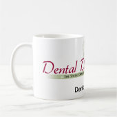 歯科助手の花型女性歌手のマグ コーヒーマグカップ (左)