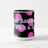 歯科助手はスマイルのマグとのそれをします ツートーンマグカップ (中央)