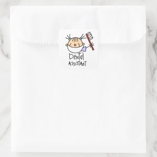 歯科助手 スクエアシール (バッグ)