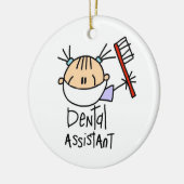 歯科助手 セラミックオーナメント (左)