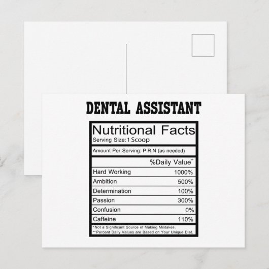 歯科助手 ポストカード (正面/裏面)