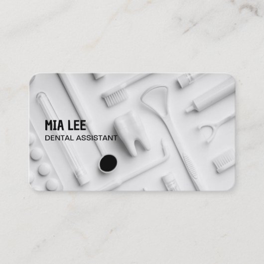 歯科助手 名刺 (正面)