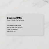 歯科助手 名刺 (裏面)