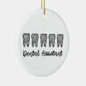 歯科助手 |歯医者の助手への贈り物 セラミックオーナメント (右)