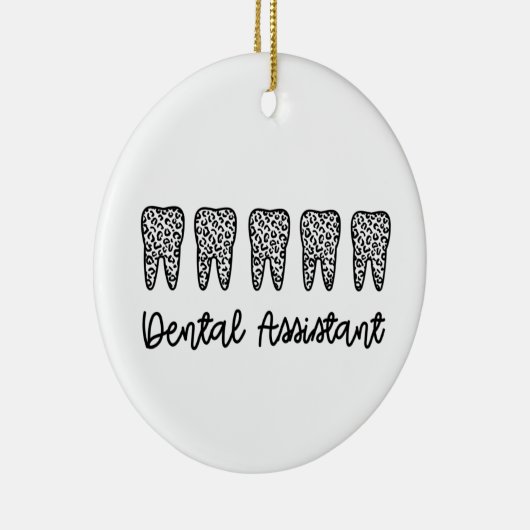歯科助手 |歯医者の助手への贈り物 セラミックオーナメント (右)