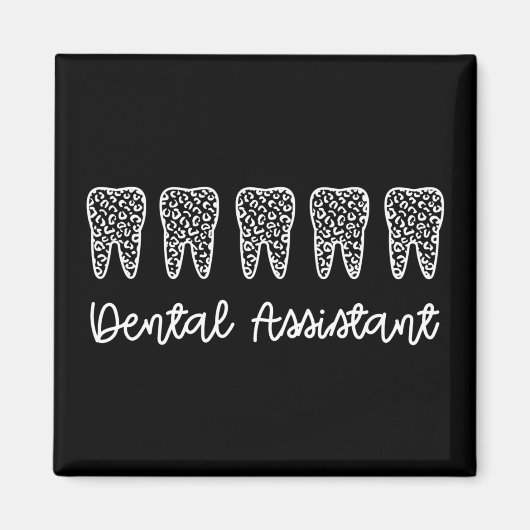 歯科助手 |歯医者の助手への贈り物 マグネット (正面)