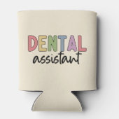 歯科助手 |歯医者の助手への贈り物 缶クーラー (裏面)