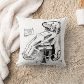 歯科医おもしろいスケッチ クッション (ブランケット)