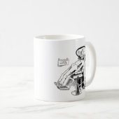 歯科医おもしろいスケッチ コーヒーマグカップ (正面右)