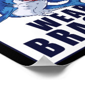 歯科医おもしろい歯矯正支援悔やみや弔慰衣服 ポスター (角)