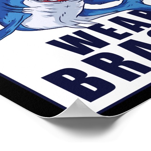 歯科医おもしろい歯矯正支援悔やみや弔慰衣服 ポスター (角)