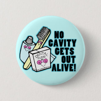 歯科医おもしろい者 缶バッジ