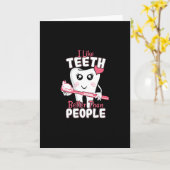 歯科医おもしろい – 歯のように人より良い カード (黄色い花)