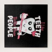 歯科医おもしろい – 歯のように人より良い ジグソーパズル (横)