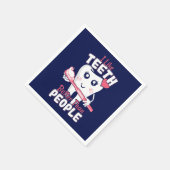 歯科医おもしろい – 歯のように人より良い スタンダードカクテルナプキン (角)