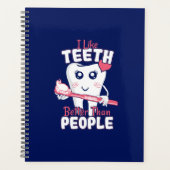 歯科医おもしろい – 歯のように人より良い プランナー手帳 (正面)