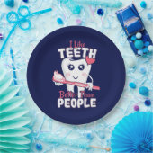 歯科医おもしろい – 歯のように人より良い ペーパープレート (パーティー)