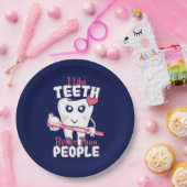歯科医おもしろい – 歯のように人より良い ペーパープレート (パーティー)