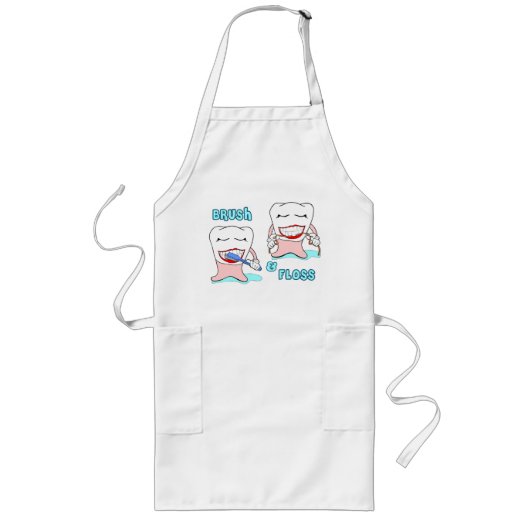 歯科医および歯科衛生士 ロングエプロン (正面)