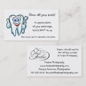 歯科医からのありがとう 割引カード (正面/裏面)