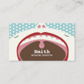 歯科医かわいい漫画キッド小児歯科 名刺 (正面)