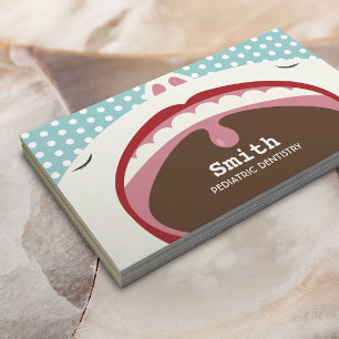 歯科医かわいい漫画キッド小児歯科 名刺