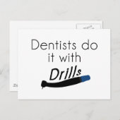 歯科医がドリルで行う ポストカード (正面/裏面)