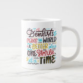 歯科医が世界をより良い場所にする ジャンボコーヒーマグカップ (右)