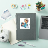 歯科医が笑顔を届ける ギフト シール (iPadカバー)