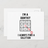 歯科医です いつだって解決策を見つける ポストカード (正面/裏面)