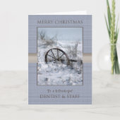 歯科医とスタッフのためのクリスマス シーズンカード (正面)