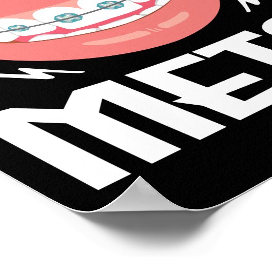 歯科医のおもしろい歯科矯正医IMを本当に～に抱き込む ポスター (角)