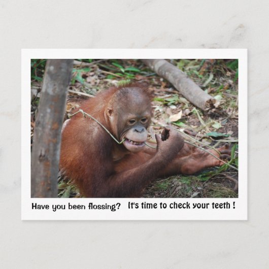 歯科医のアポイントメントのアラーム ポストカード (正面)