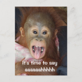 歯科医のアポイントメントSay Aahh ポストカード