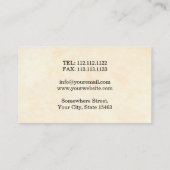 歯科医のエレガントな花の歯のデンタルケア 名刺 (裏面)