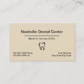 歯科医のオフィスのアポイントメントの組合せ 名刺 (正面)