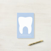 歯科医のオフィスの個人的なメモ帳 ポストイット (デスク上)