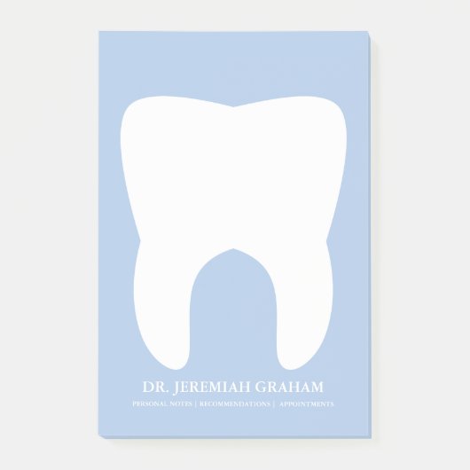 歯科医のオフィスの個人的なメモ帳 ポストイット (正面)