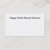 歯科医のオフィスの倍数の位置 名刺 (裏面)