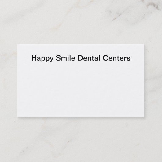 歯科医のオフィスの倍数の位置 名刺 (裏面)