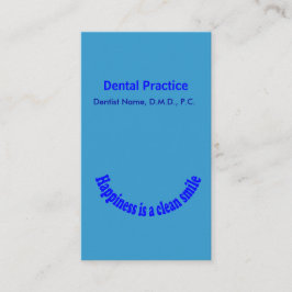 歯科医のスマイルのタイポグラフィのアポイントメント 予約カード