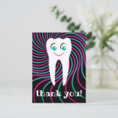 歯科医のスマイル歯のポストカードに感謝 ポストカード (スタンド正面)