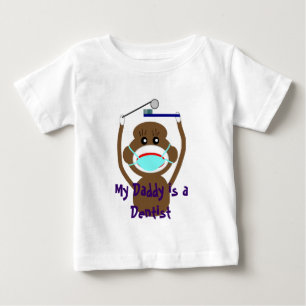 歯科医のソックス猿のワイシャツおよびギフト--愛らしい ベビーTシャツ
