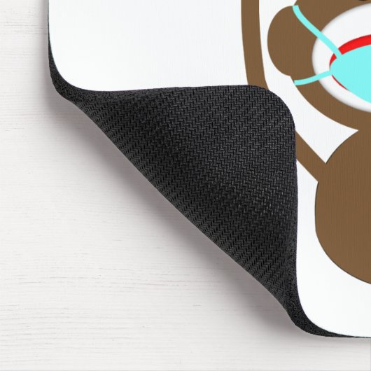 歯科医のソックス猿のワイシャツおよびギフト--愛らしい マウスパッド (コーナー)